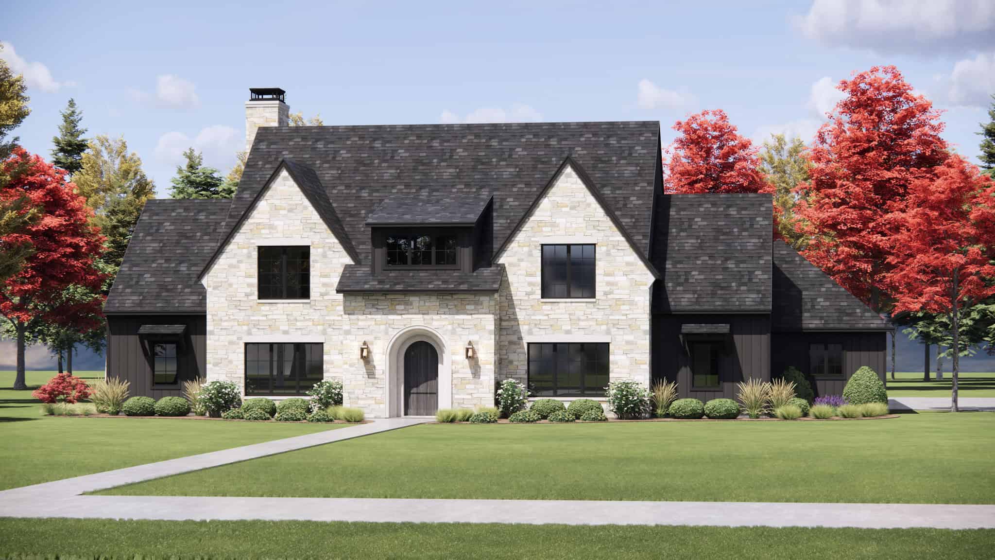 Right Side View of this 5-Bedroom,5001 Sq Ft Plan -220-1025