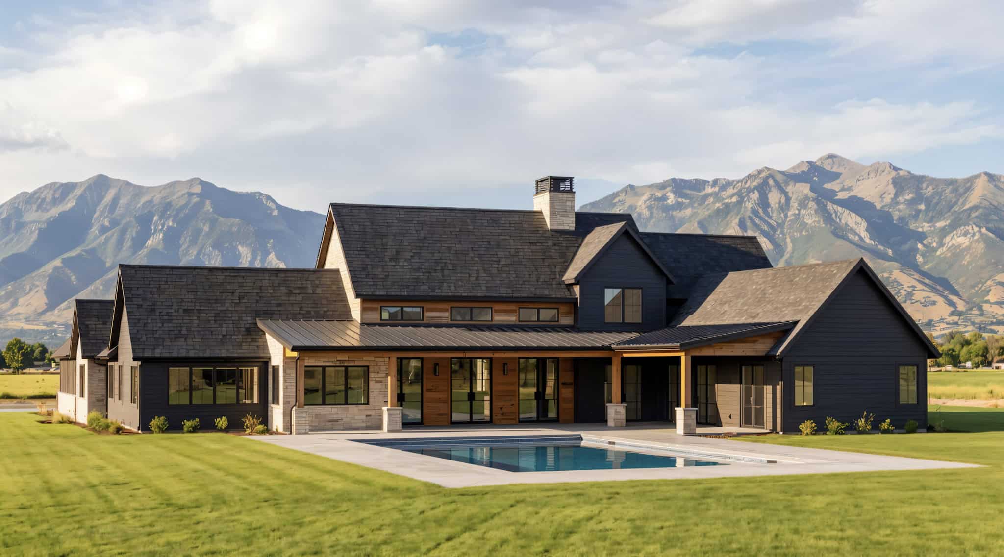 Rear View of this 4-Bedroom,4995 Sq Ft Plan -220-1027