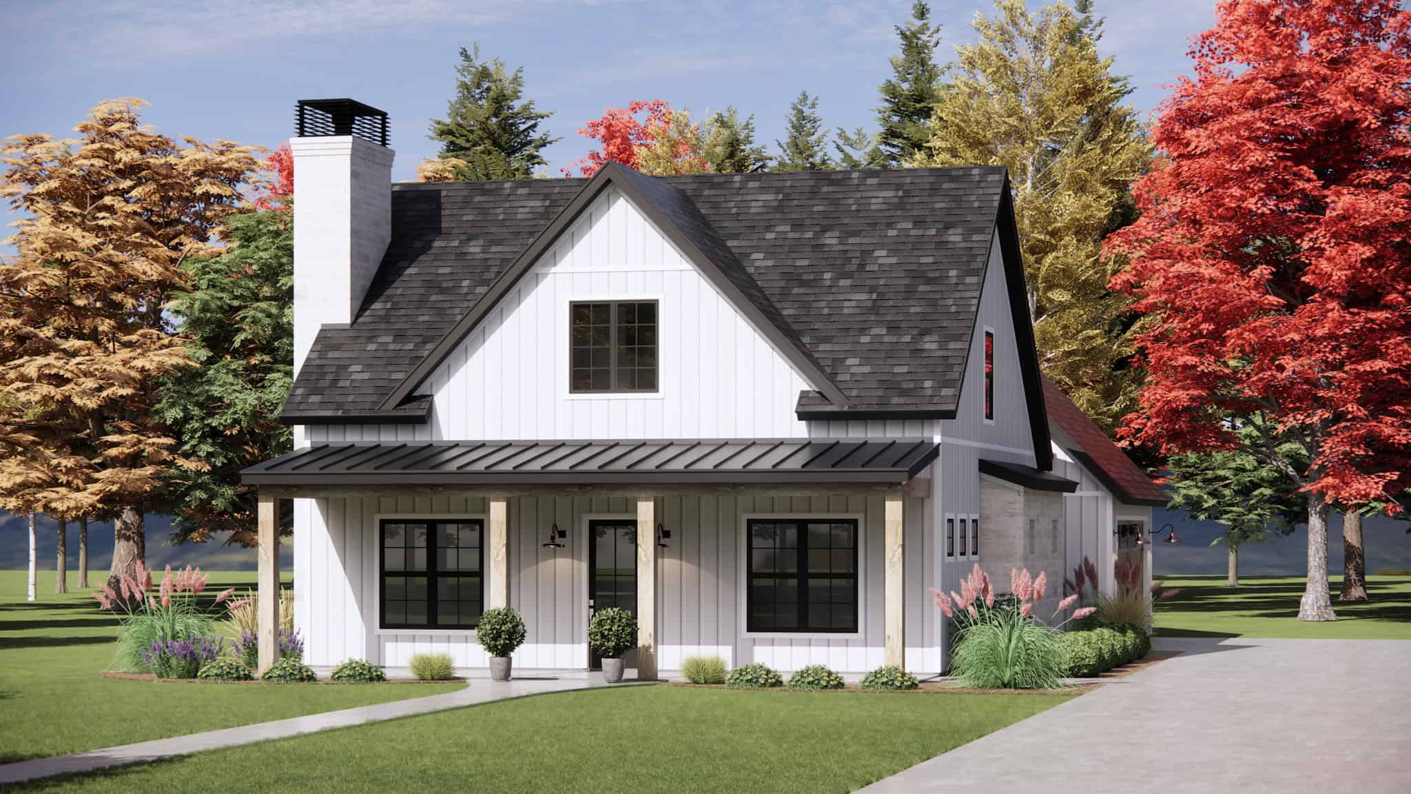 Right Side View of this 4-Bedroom,2033 Sq Ft Plan -220-1032