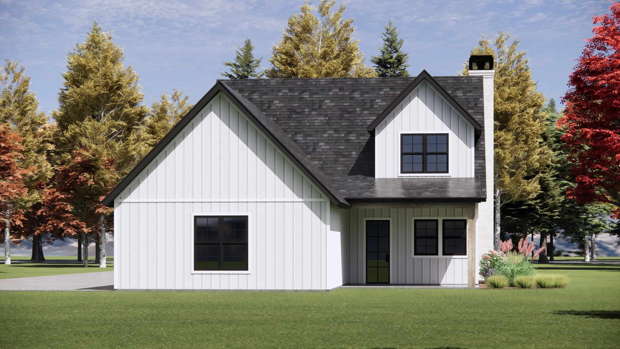 Rear View of this 4-Bedroom,2033 Sq Ft Plan -220-1032