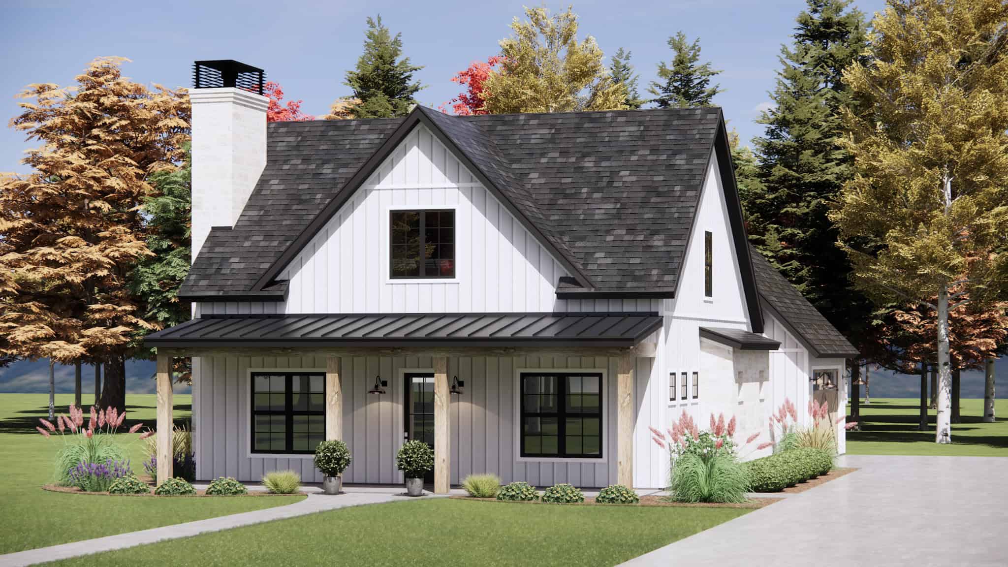 Right Side View of this 3-Bedroom,1849 Sq Ft Plan -220-1035