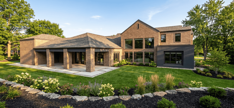 Rear View of this 6-Bedroom,5470 Sq Ft Plan -221-1004