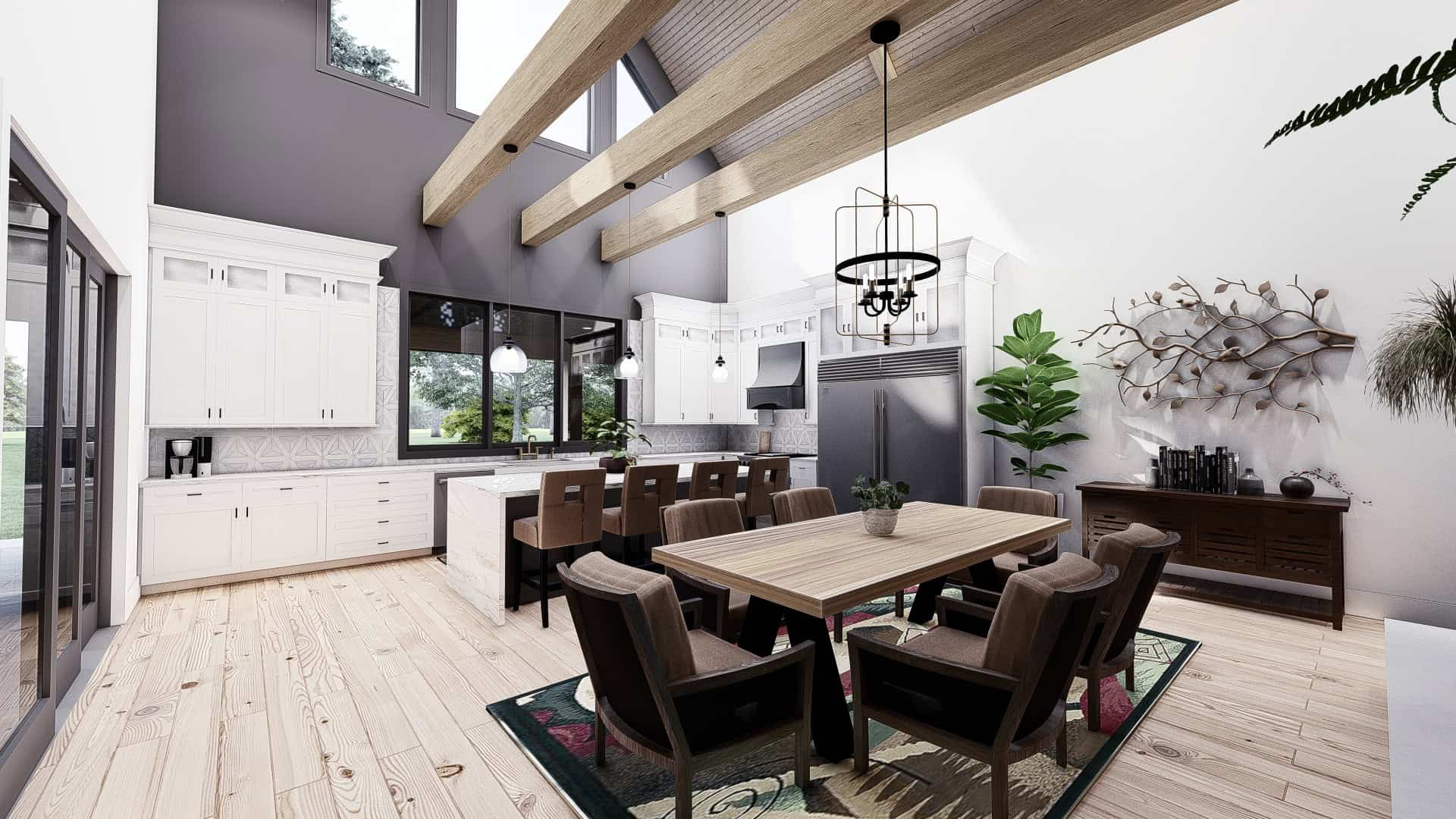 Dining Room of this 5-Bedroom,3479 Sq Ft Plan -221-1005