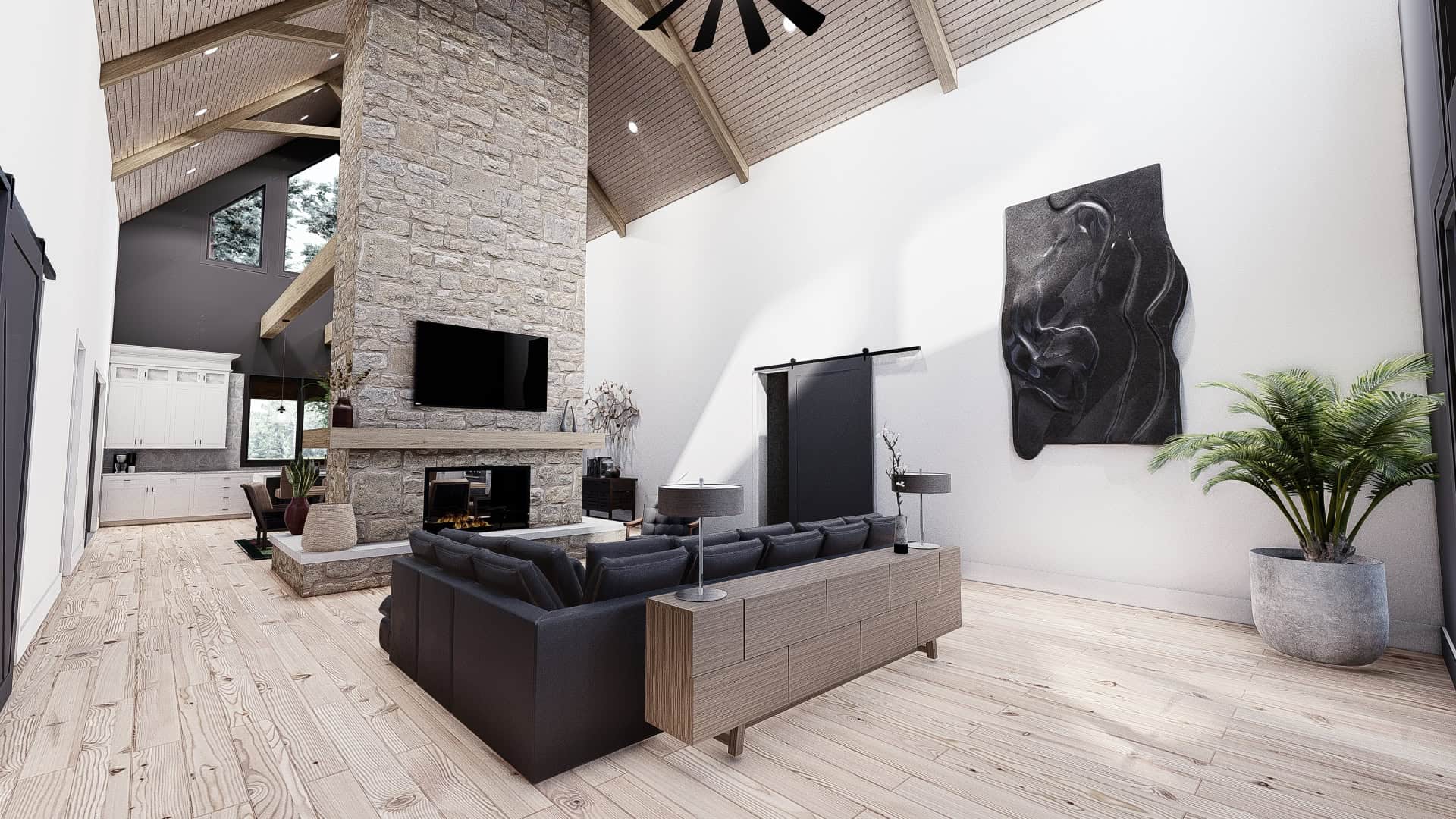 Great Room of this 5-Bedroom,3479 Sq Ft Plan -221-1005