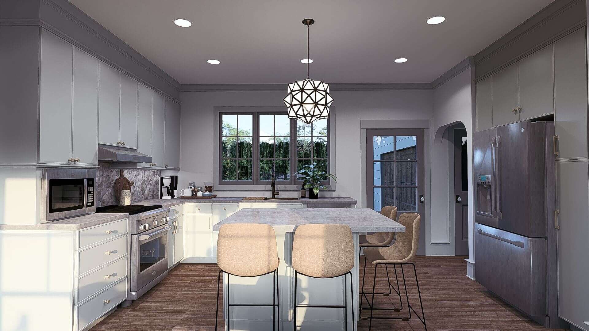 Kitchen of this 3-Bedroom,1523 Sq Ft Plan -221-1007