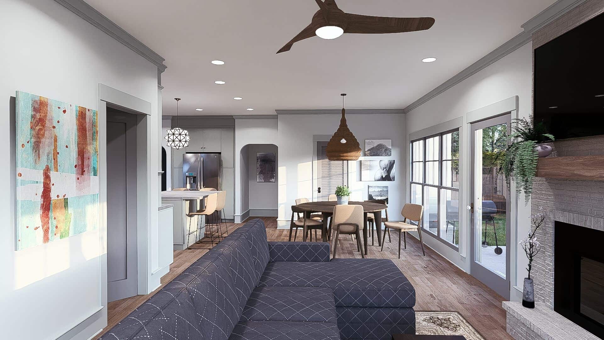 Dining Room of this 3-Bedroom,1523 Sq Ft Plan -221-1007