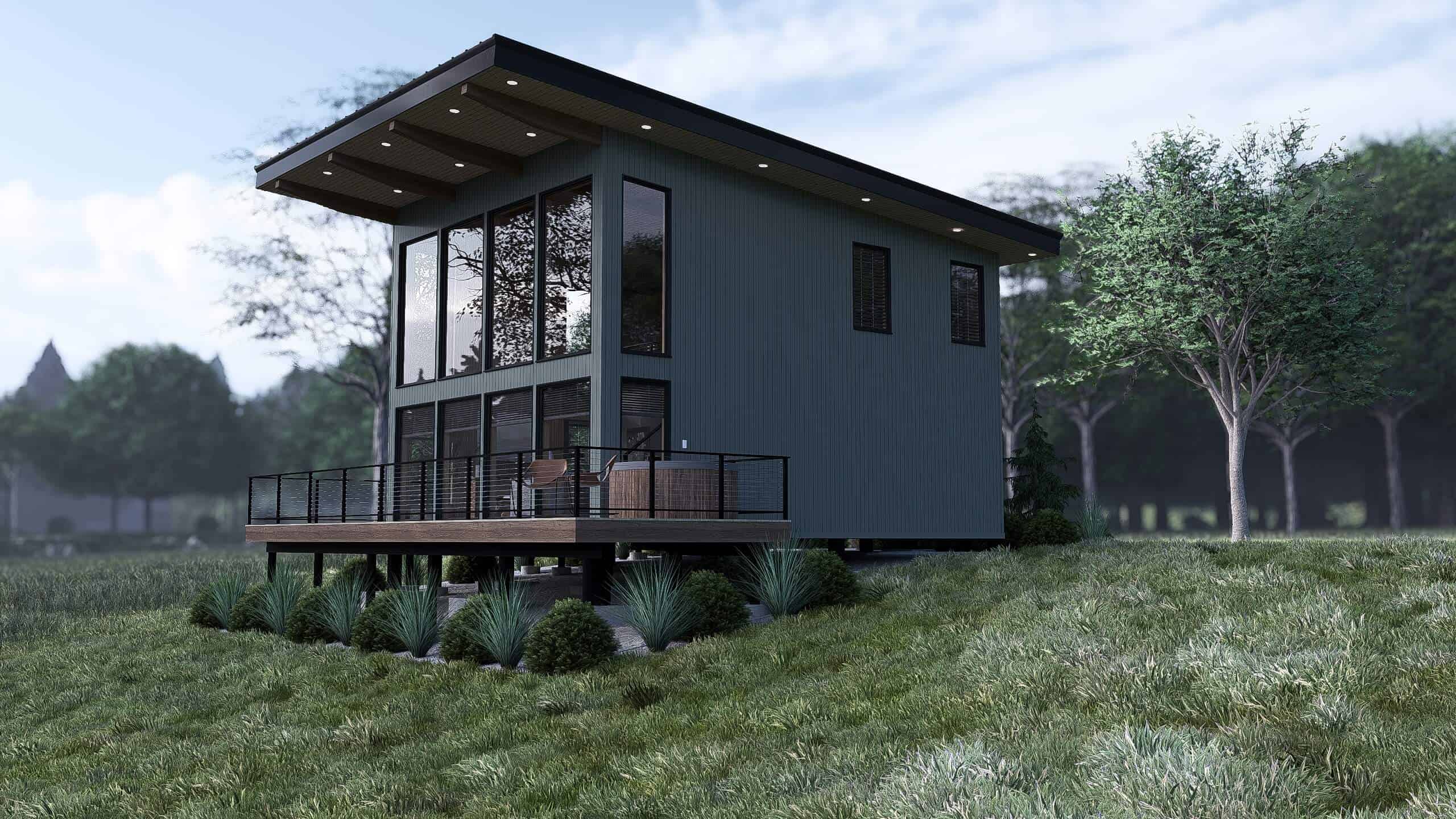 Front View of this 1-Bedroom,1093 Sq Ft Plan -221-1008