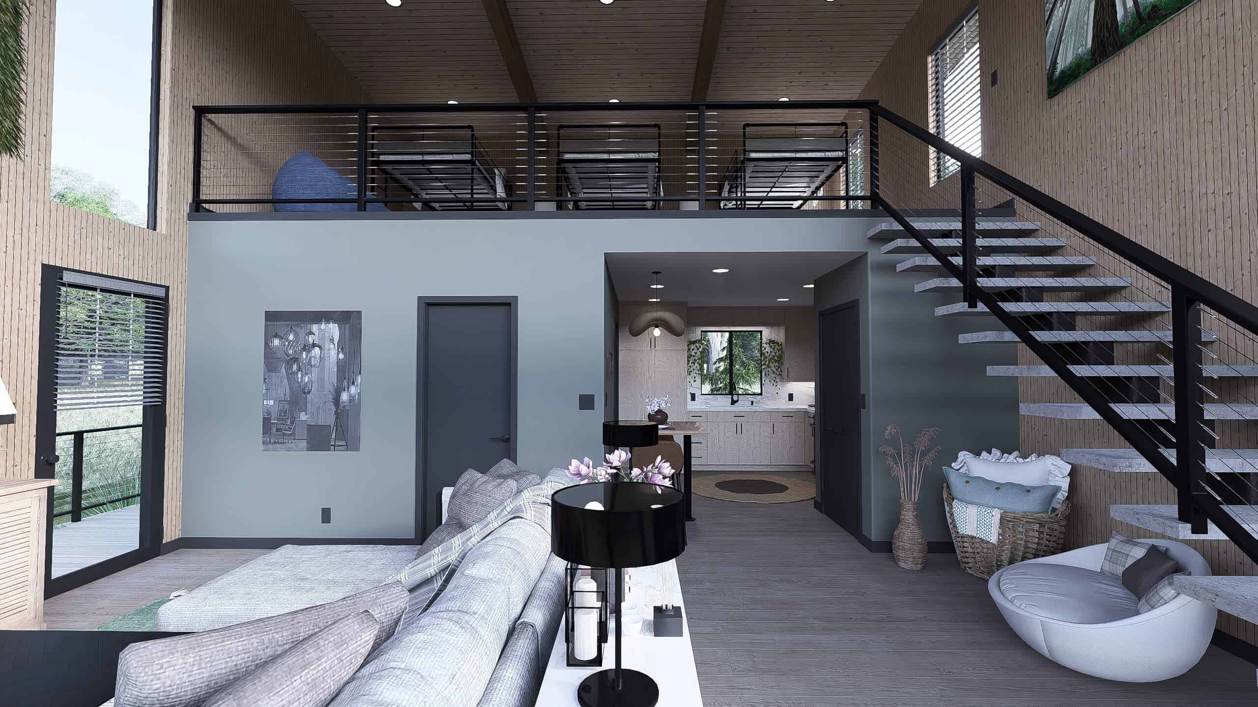 Great Room of this 1-Bedroom,1093 Sq Ft Plan -221-1008