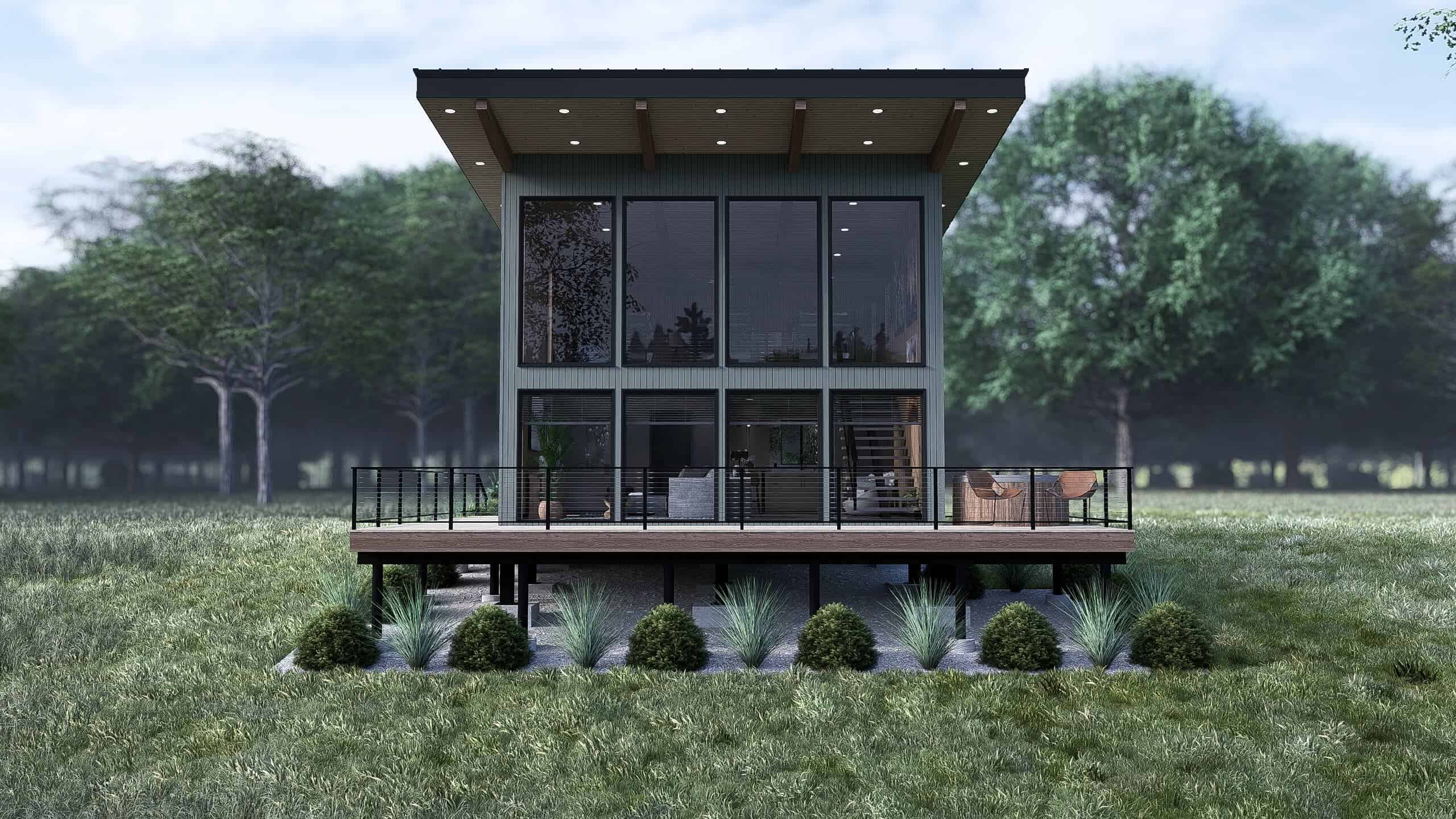 Front View of this 1-Bedroom,1093 Sq Ft Plan -221-1008