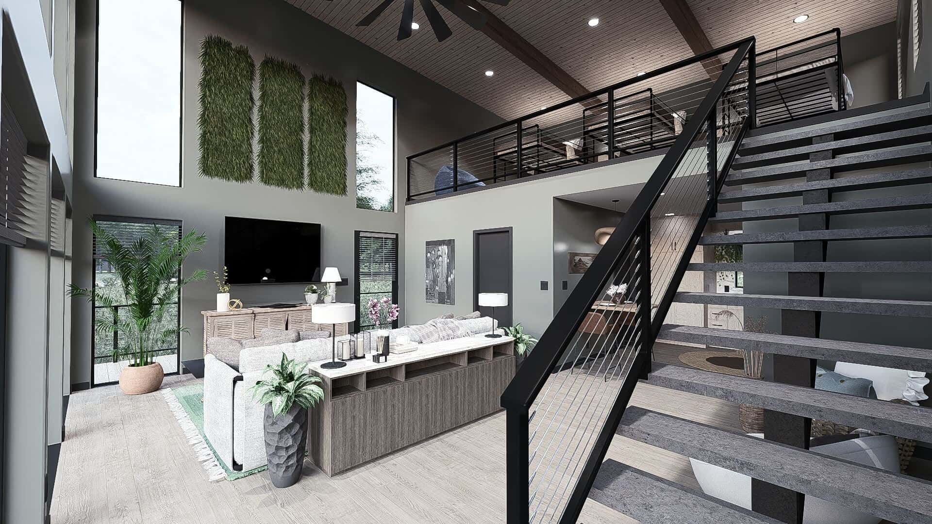 Great Room of this 1-Bedroom,1093 Sq Ft Plan -221-1008