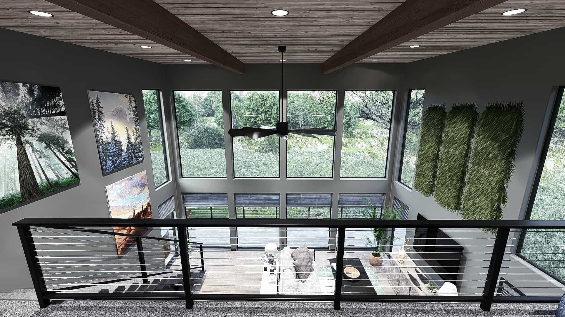 Loft Room of this 1-Bedroom,1093 Sq Ft Plan -221-1008