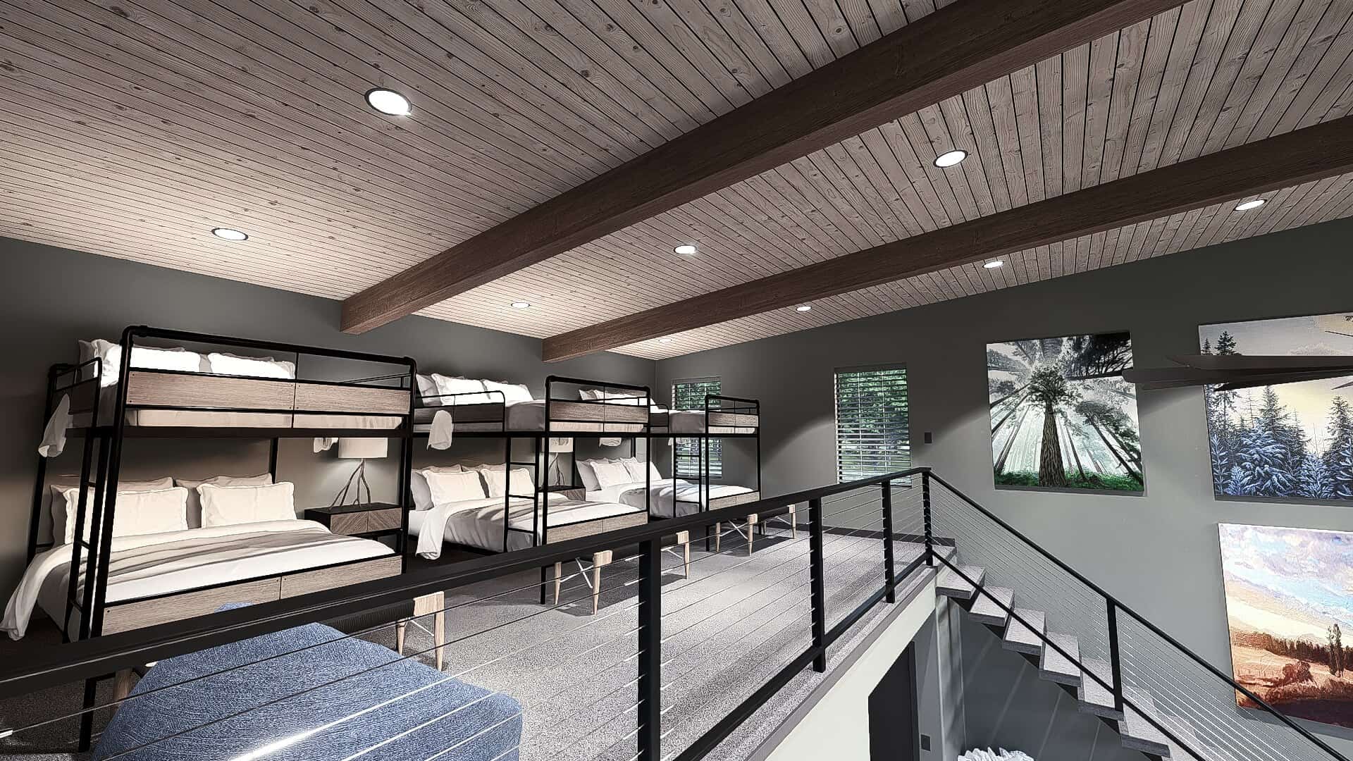 Loft Room of this 1-Bedroom,1093 Sq Ft Plan -221-1008