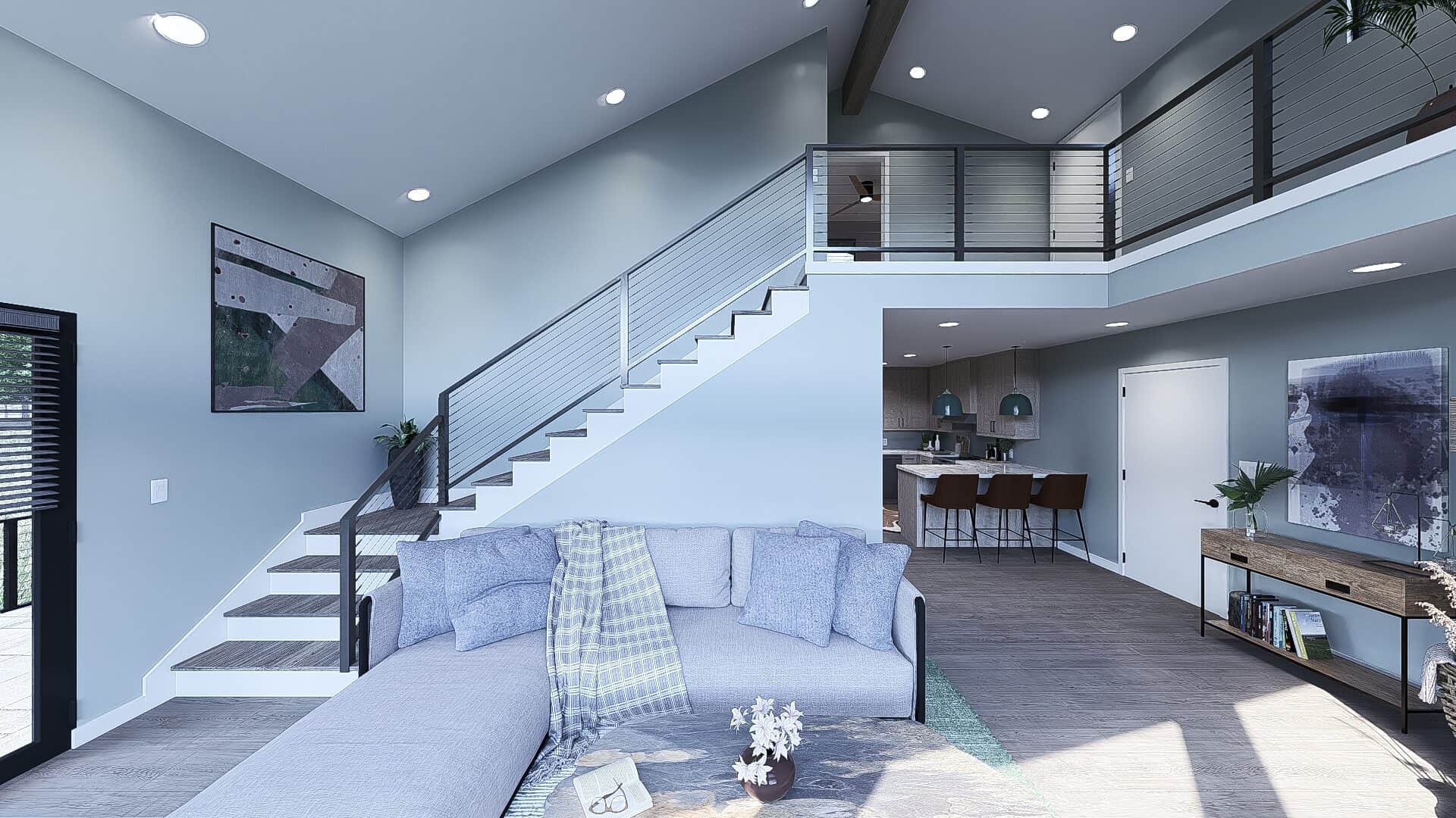 Great Room of this 3-Bedroom,1318 Sq Ft Plan -221-1009