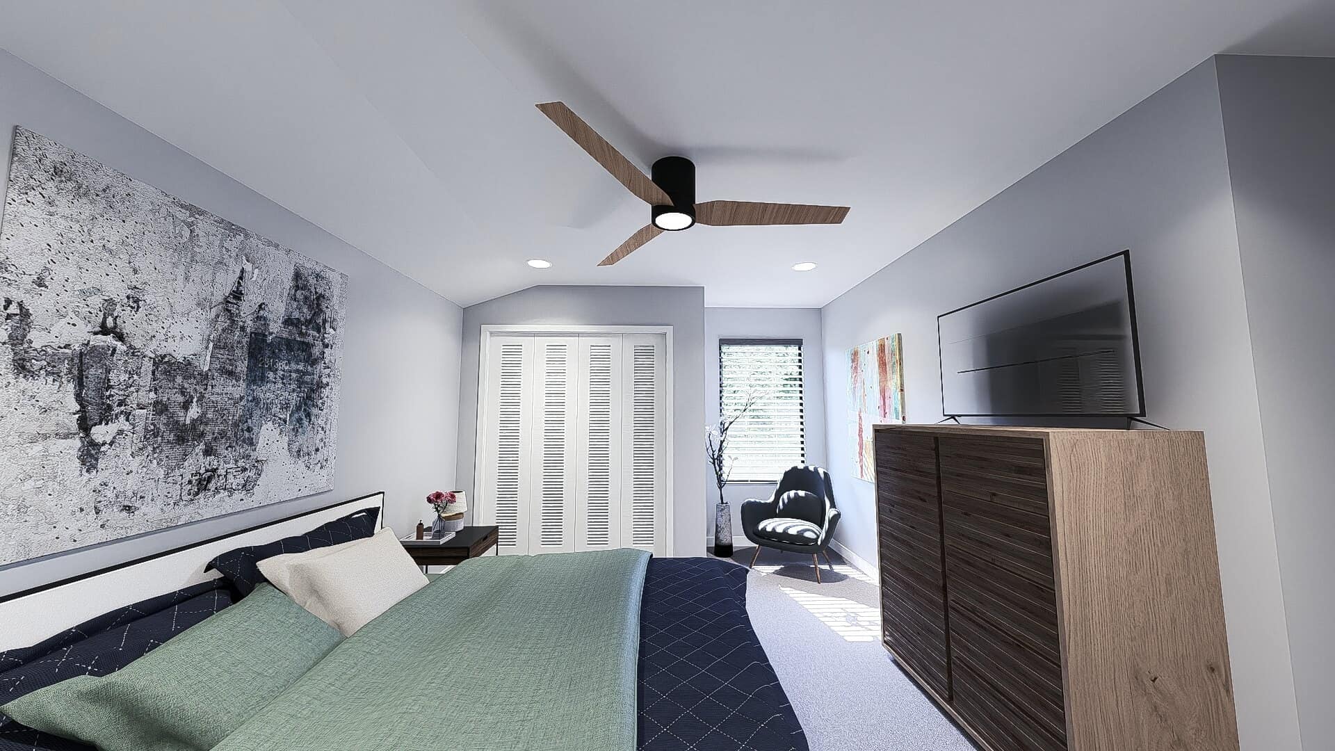 Bedroom of this 3-Bedroom,1318 Sq Ft Plan -221-1009