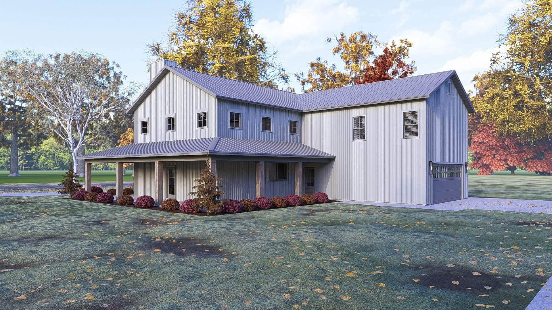 Rear View of this 5-Bedroom,3163 Sq Ft Plan -221-1011