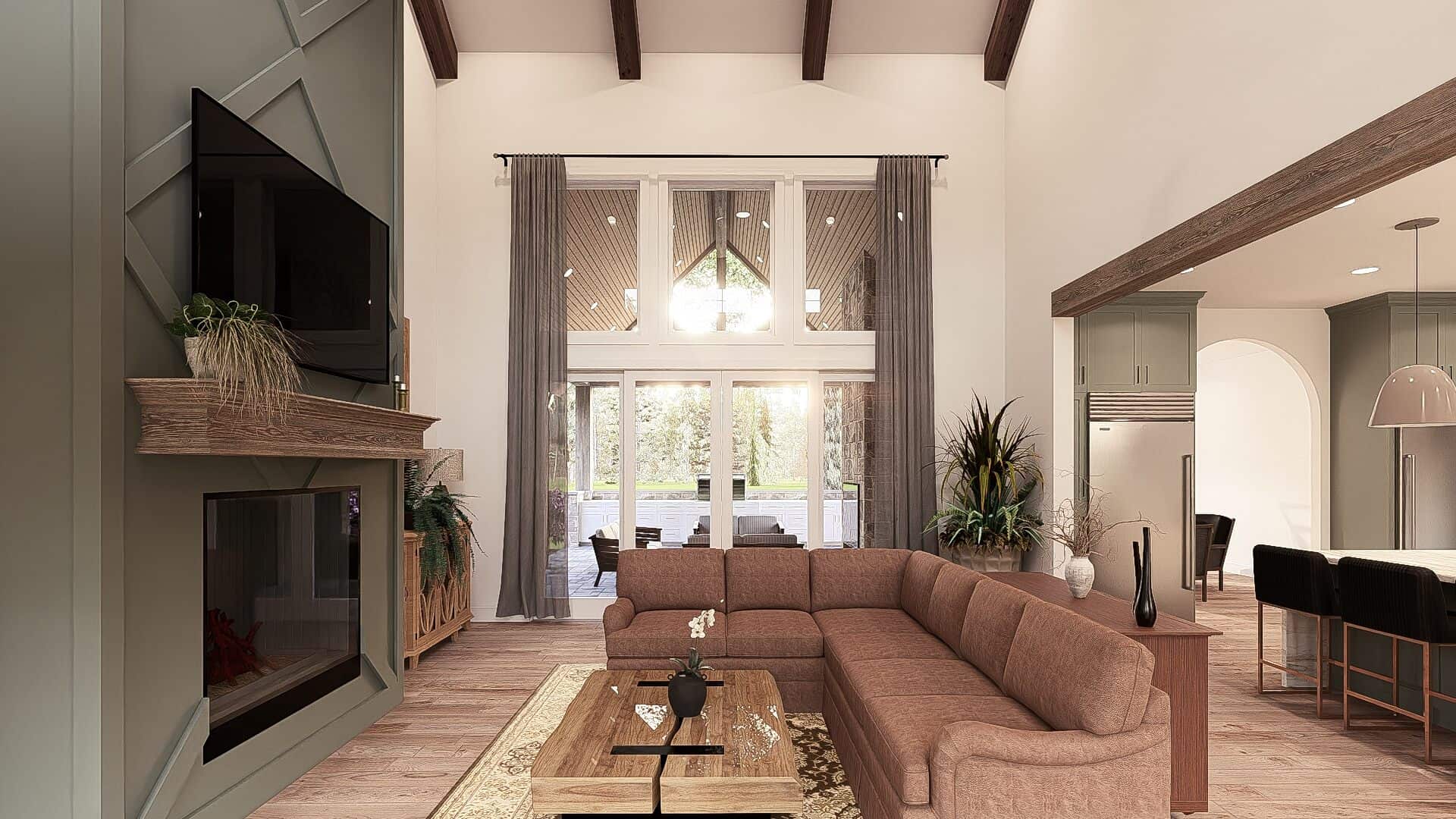 Great Room of this 4-Bedroom,4154 Sq Ft Plan -221-1014