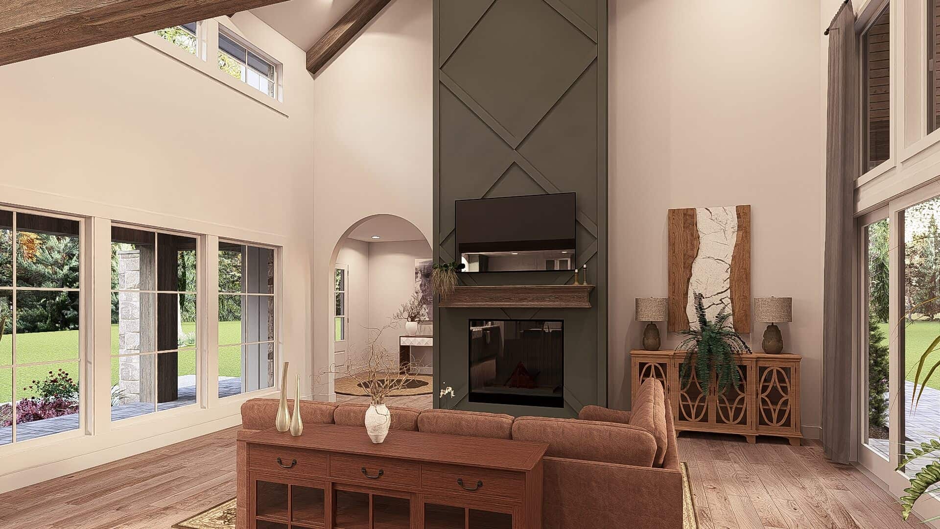Great Room of this 4-Bedroom,4154 Sq Ft Plan -221-1014