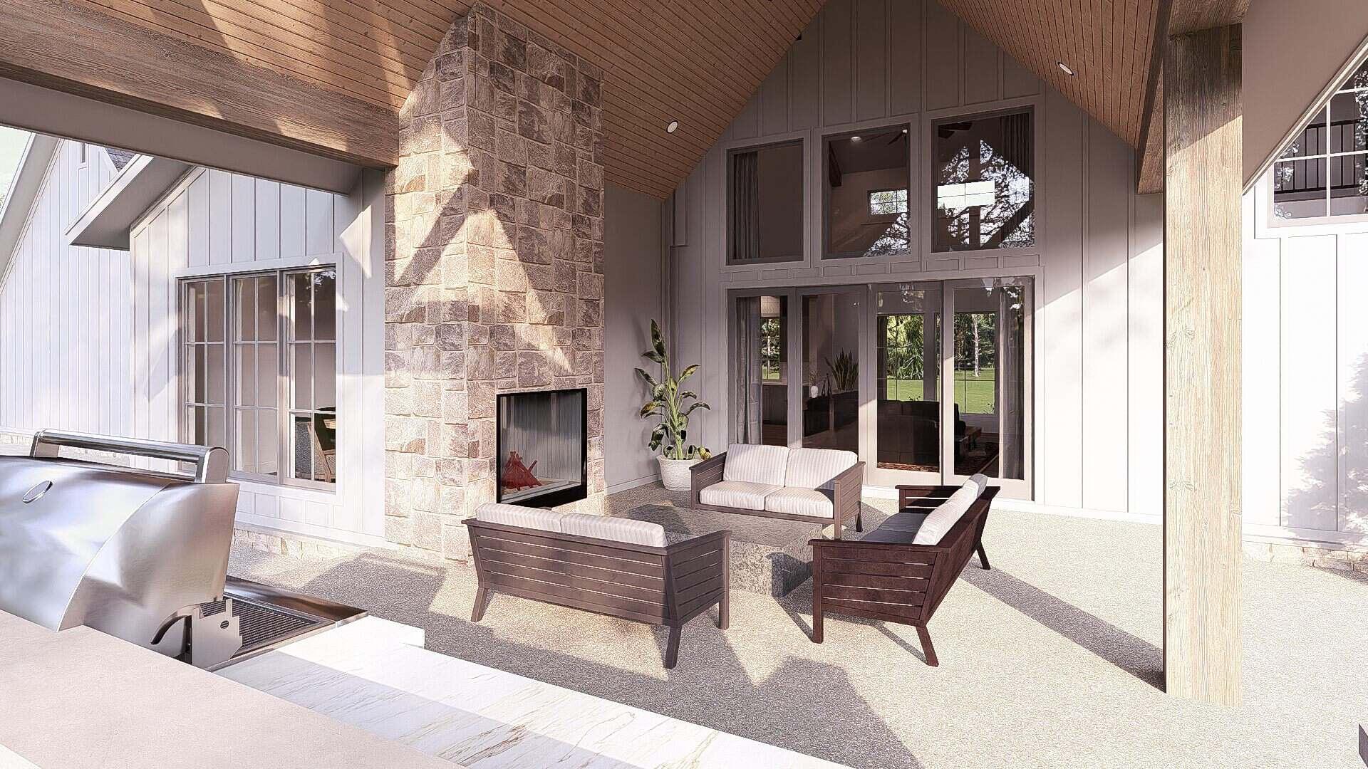 Porch of this 4-Bedroom,4154 Sq Ft Plan -221-1014