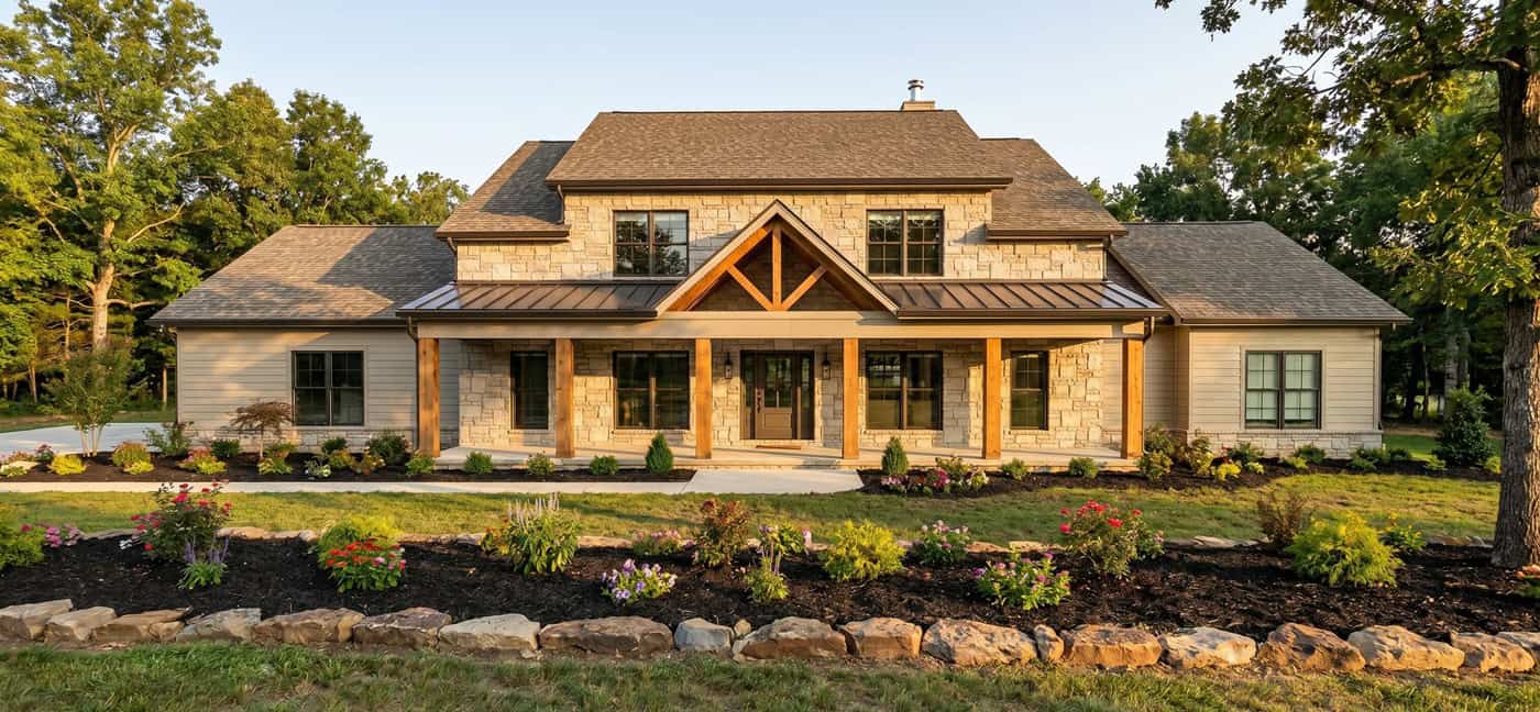 Front View of this 4-Bedroom,3457 Sq Ft Plan -221-1015