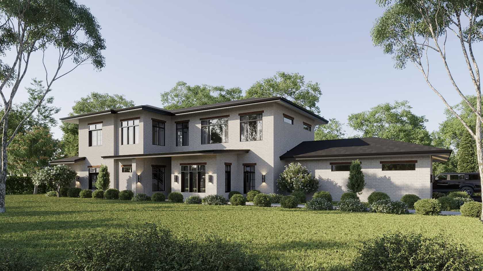 Right Side View of this 4-Bedroom,3079 Sq Ft Plan -223-1007