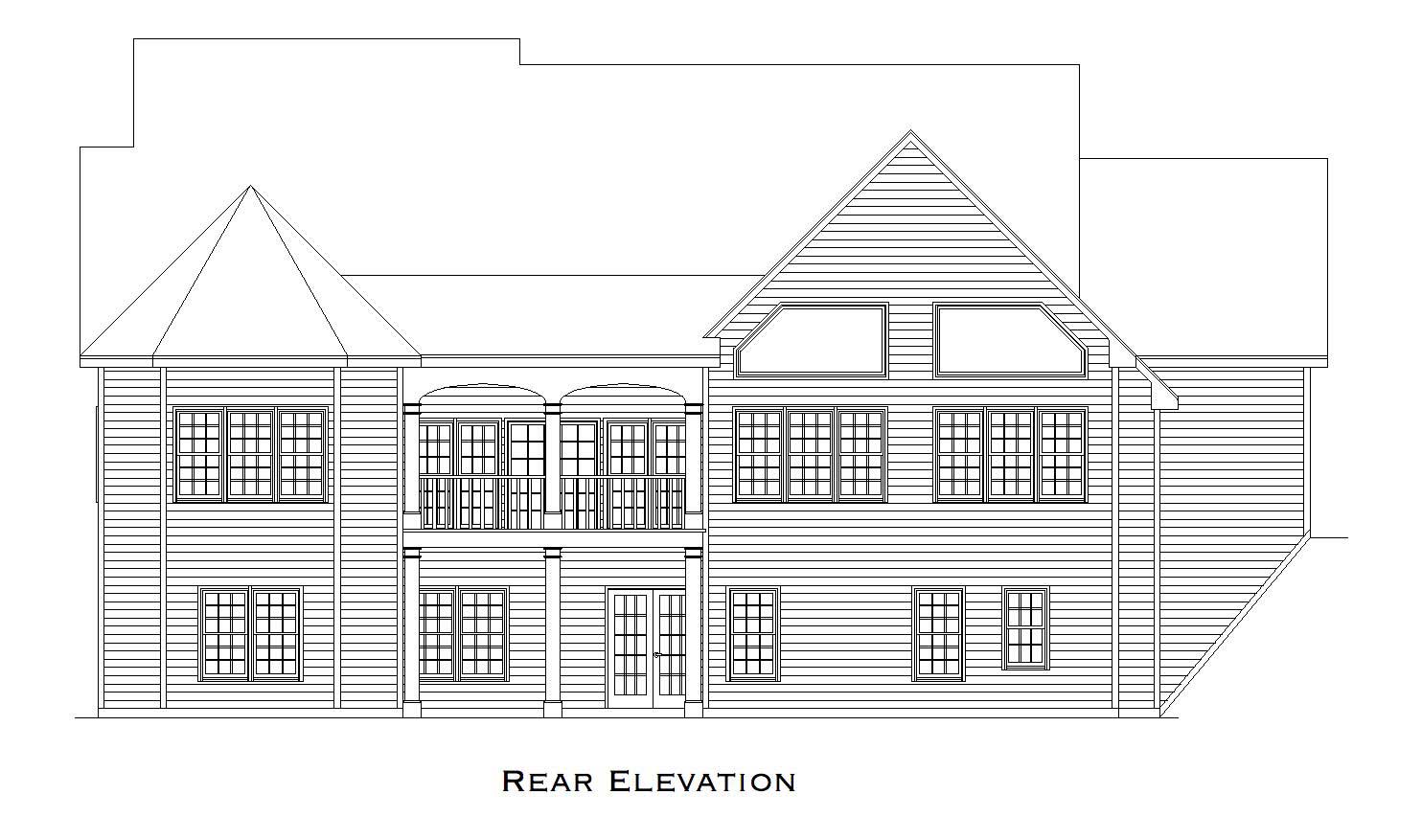 Home Plan Rear Elevation of this 2-Bedroom,3853 Sq Ft Plan -225-1031