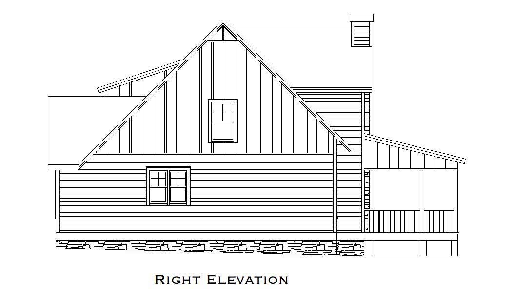 Home Plan Right Elevation of this 3-Bedroom,2488 Sq Ft Plan -225-1032