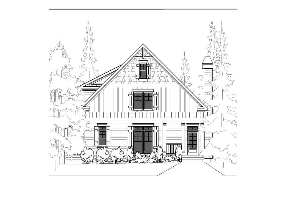Home Plan Front Elevation of this 3-Bedroom,2280 Sq Ft Plan -225-1093