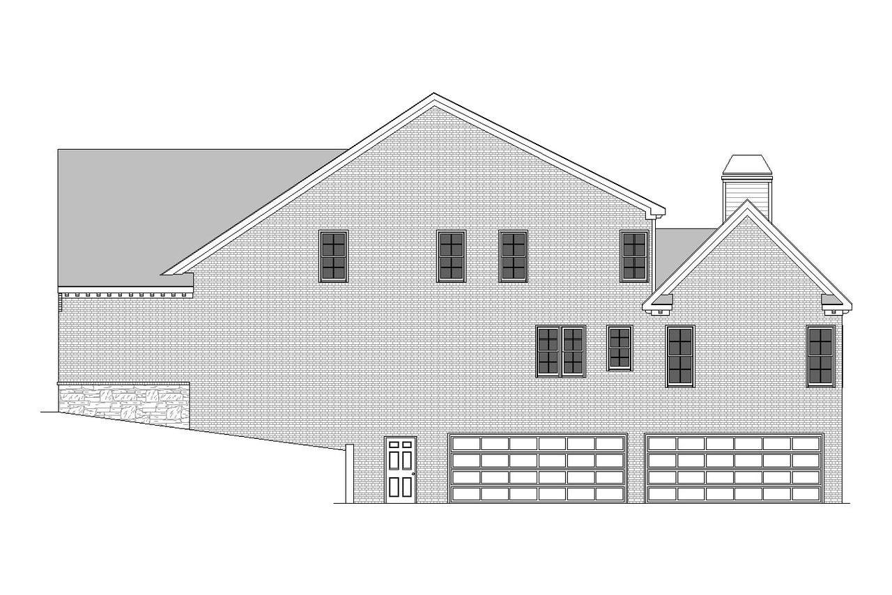Home Plan Right Elevation of this 4-Bedroom,4005 Sq Ft Plan -225-1104