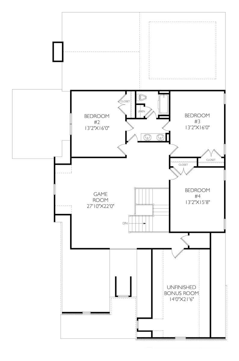 Upper Level of French Plan #225-1104