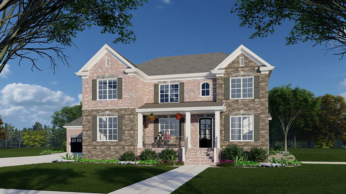 Front View of this 5-Bedroom,4560 Sq Ft Plan -225-1106