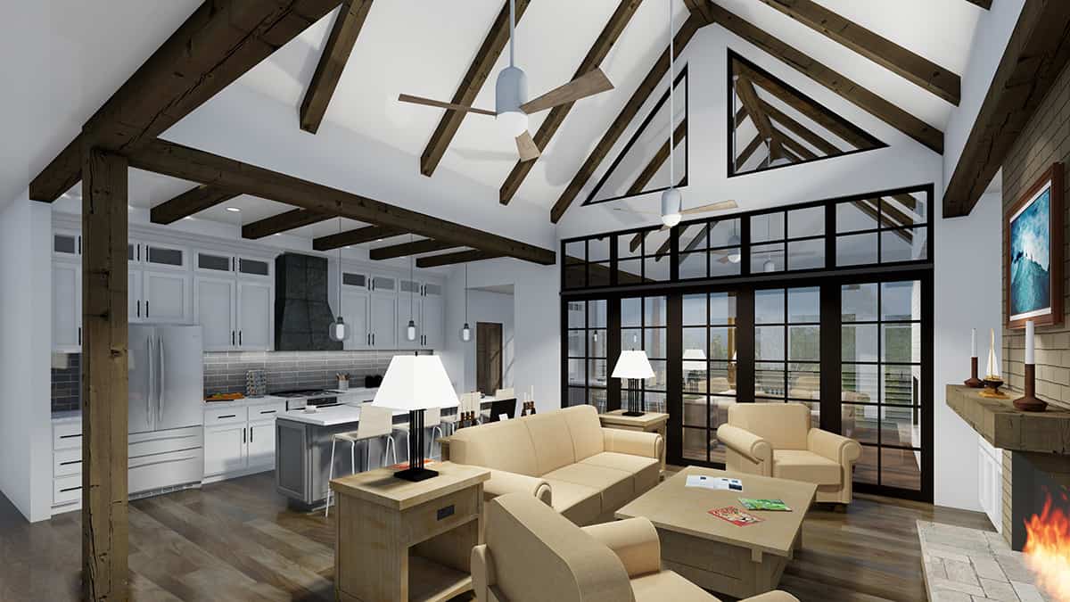 Living Room of this 3-Bedroom,2365 Sq Ft Plan -225-1107