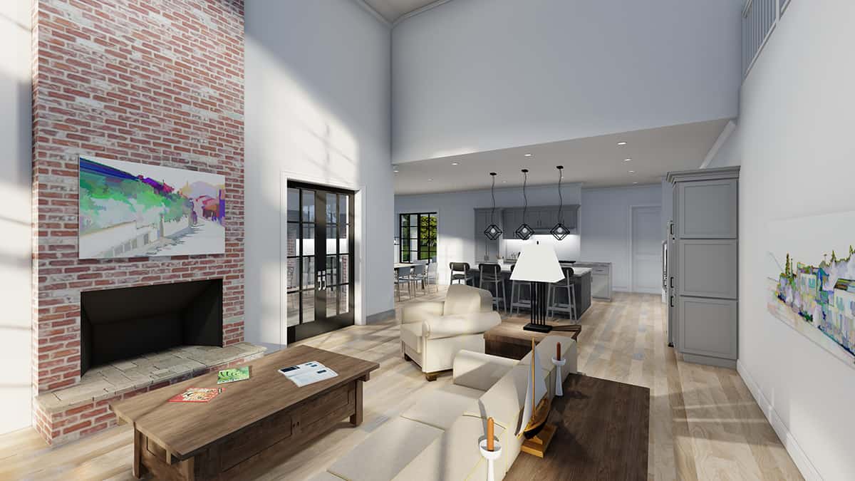 Great Room of this 4-Bedroom,4175 Sq Ft Plan -225-1112