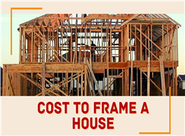 House under construction illustrating article about cost to frame a house