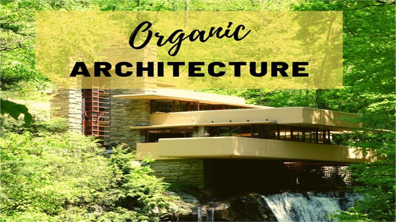 Falling Water, home designed by Frank Lloyd Wright, illustrating article about organic architecture