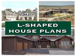 3 homes in different styles illustrating article on L-shaped houses