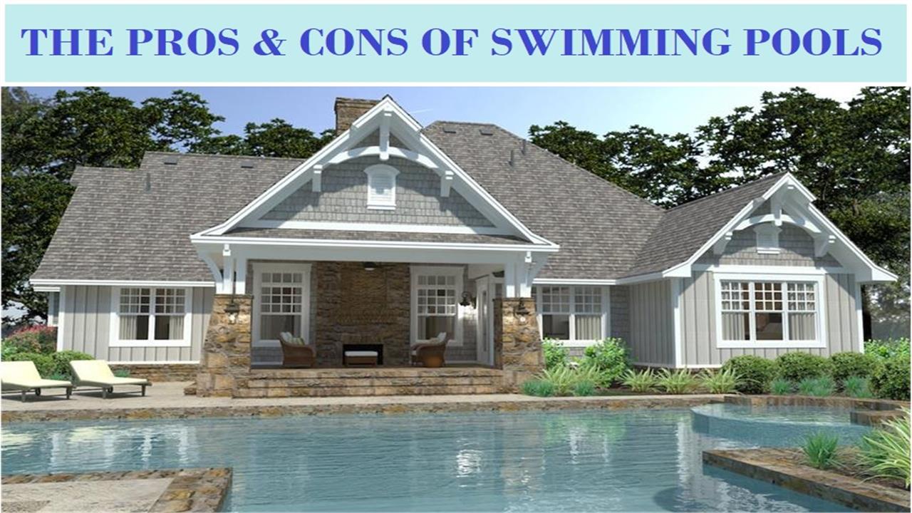 Cottage Craftsman with large swimming pool