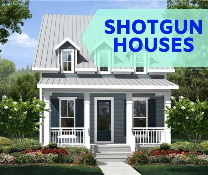 Narrow home illustrating article about Shotgun Style Houses