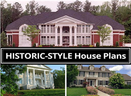 Historic-style house plans and home designs