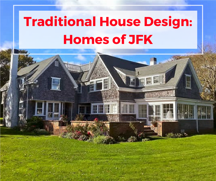 Photograph illustrating article on the homes of JFK