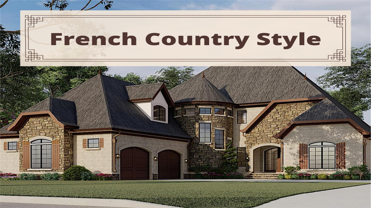 Luxury French style home illustrating article about French Country residential architecture