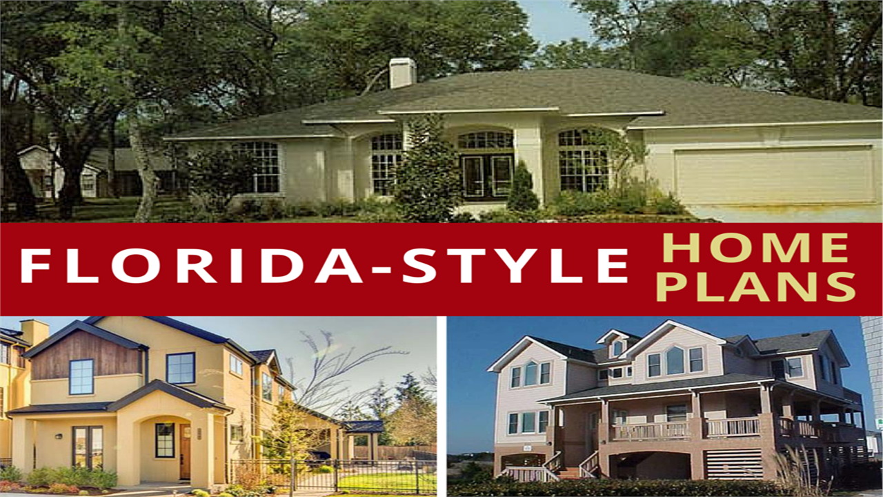 3 houses illustrating article about Florida-style homes
