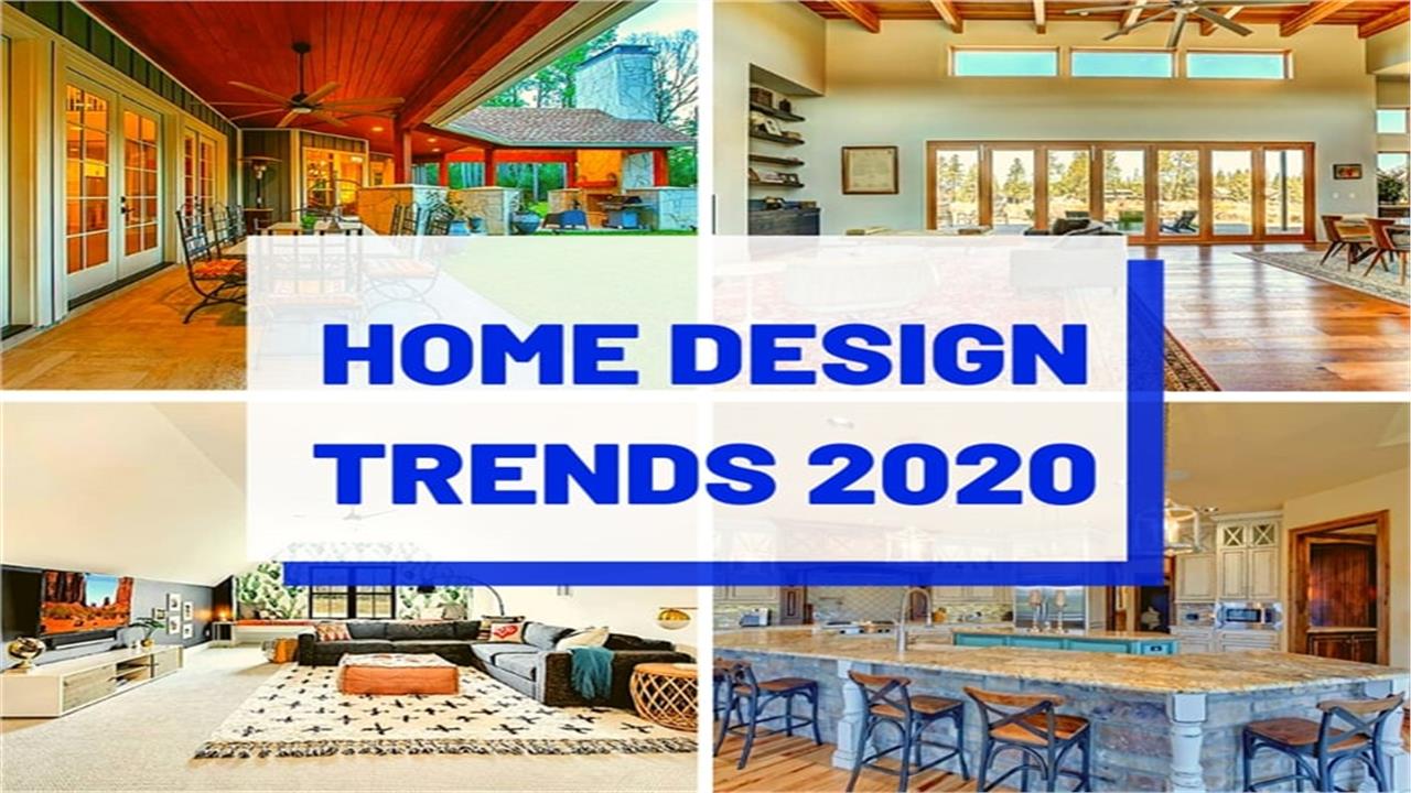 Four interiors of home illustrating article about home design trends 