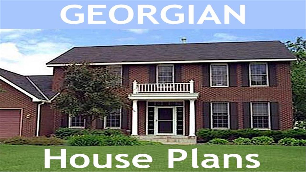 An elegant house in the Georgian style of architecture from The Plan Collection.