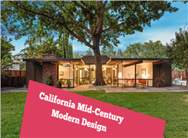 An Eichler mid-century modern home illustrating an article on Eichler's influence on residential architecture