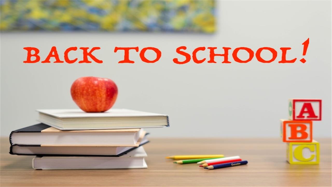 School books and supplies illustrating article on "back to school"