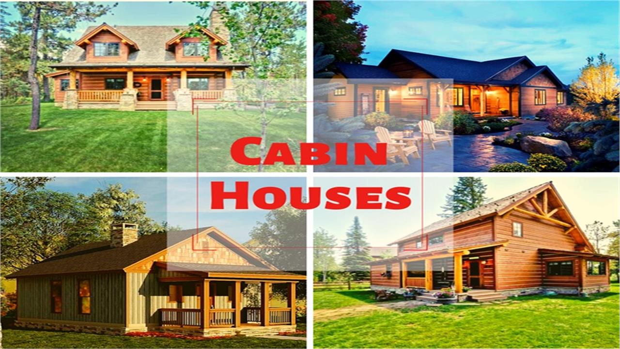 4 images of small homes illustrating article about cabins