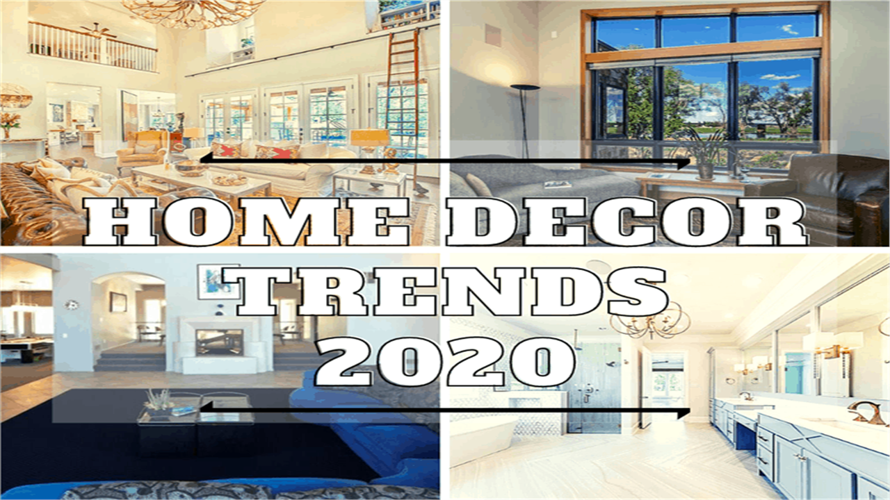 4 interiors of homes illustrating article about 2020 home decor trends