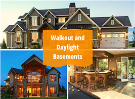 Three houses with walkout and daylight basements