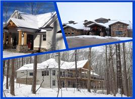 Collage of winter homes after being winter-proofed