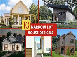 Narrow lot house plans and homes